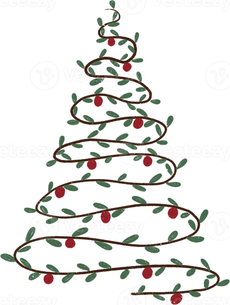 abstrakter Weihnachtsbaum png