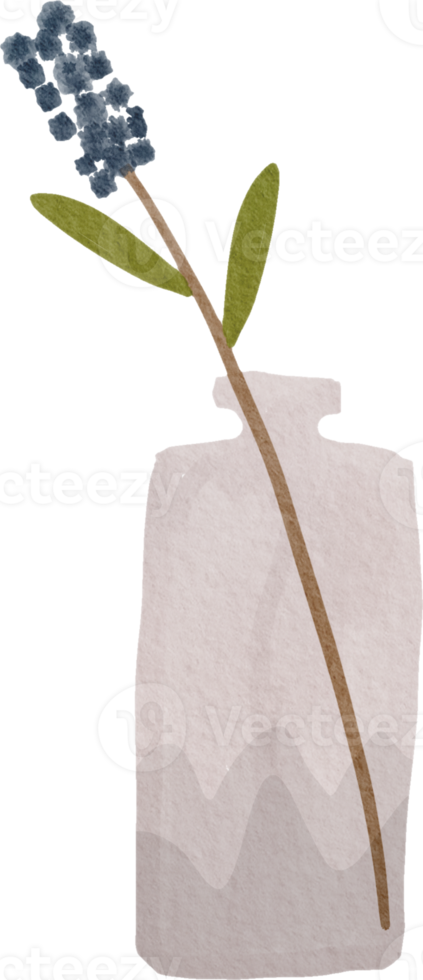 Abstract flower in bottle png