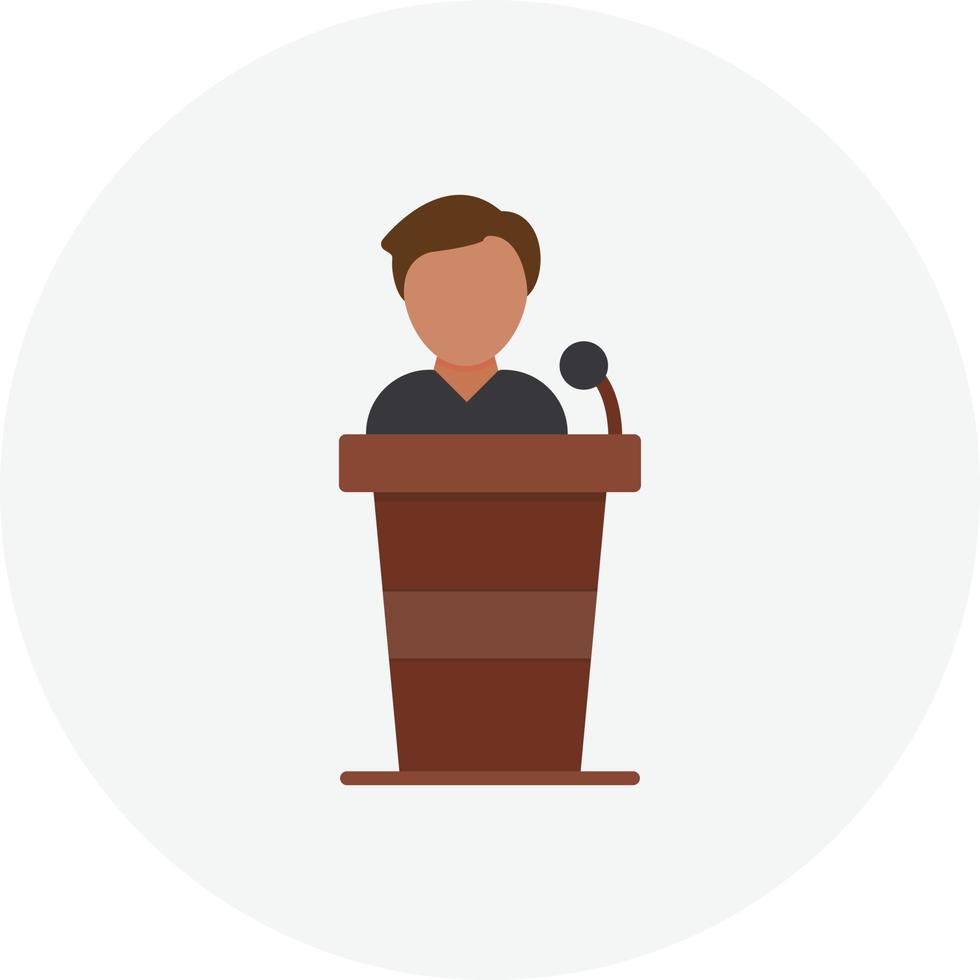 Conference Flat Circle vector
