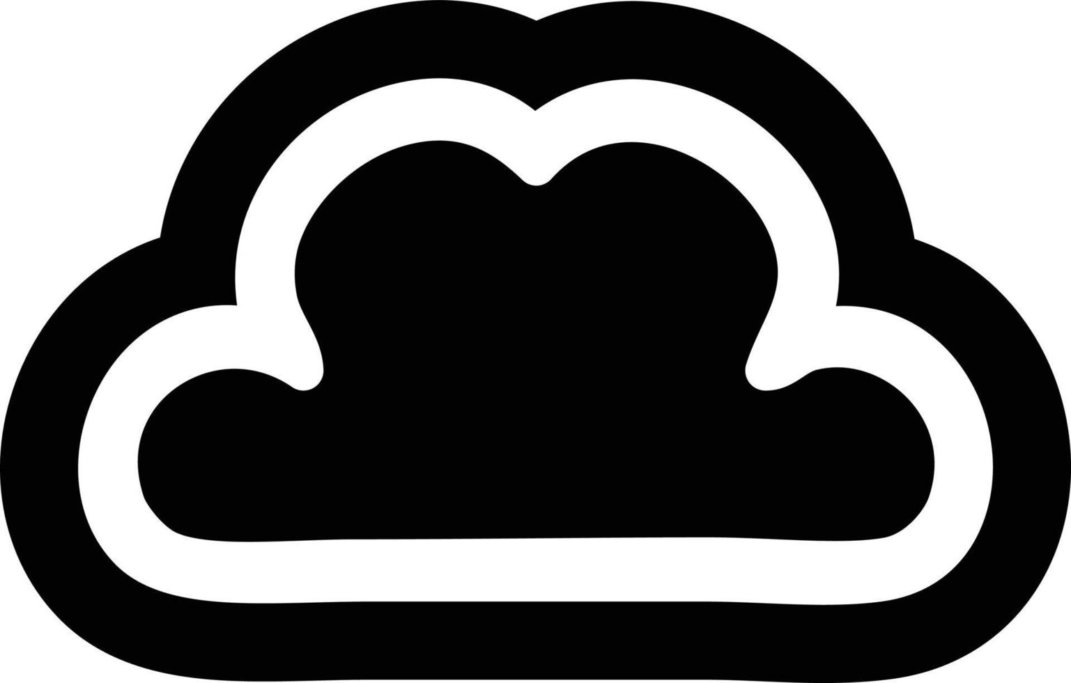 simple cloud icon vector