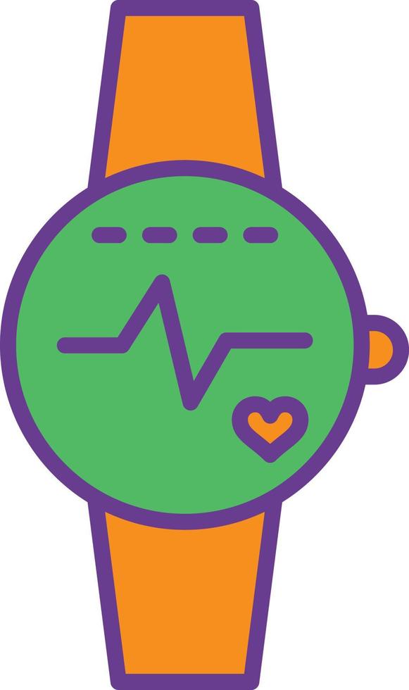 Smartwatch Line Multicolor vector