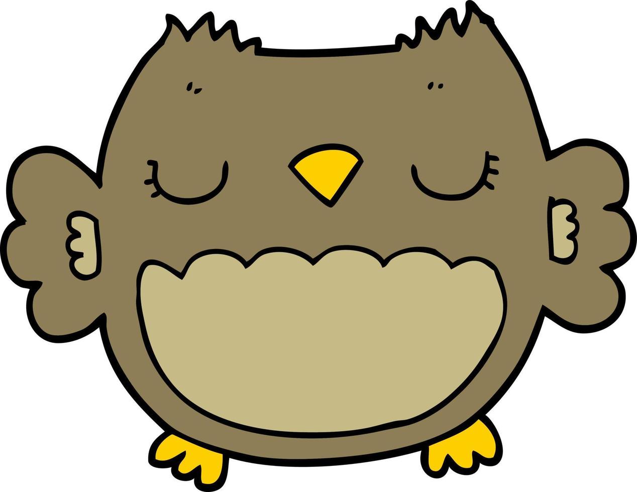 cute cartoon owl vector