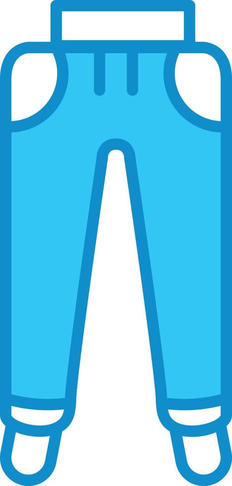 Tracksuit Line Filled Blue vector