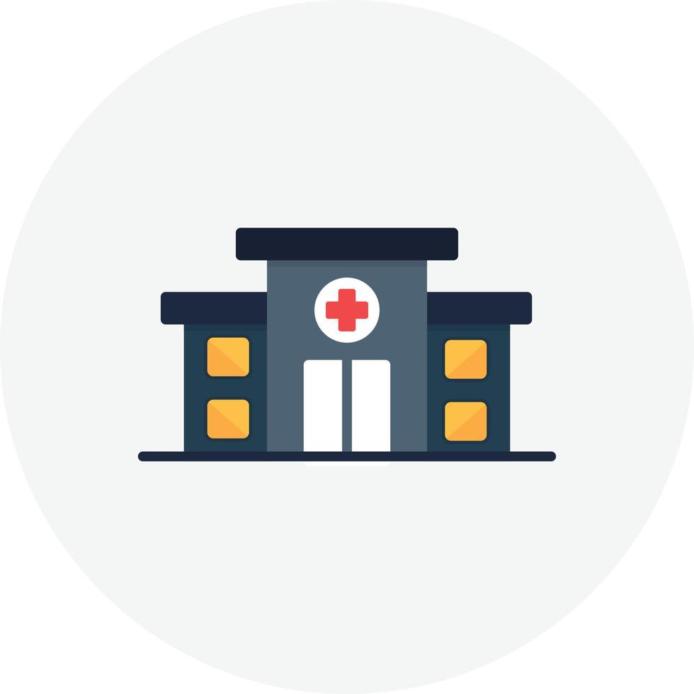 Hospital Flat Circle vector