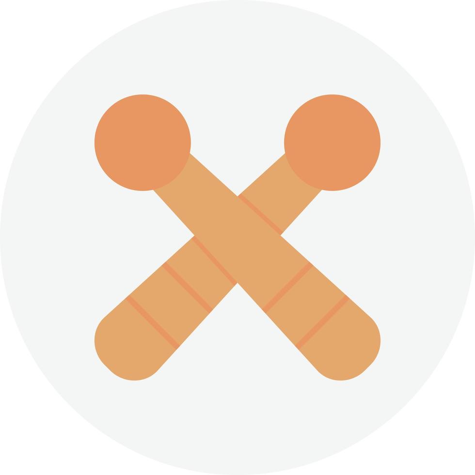 Drumsticks Flat Circle vector
