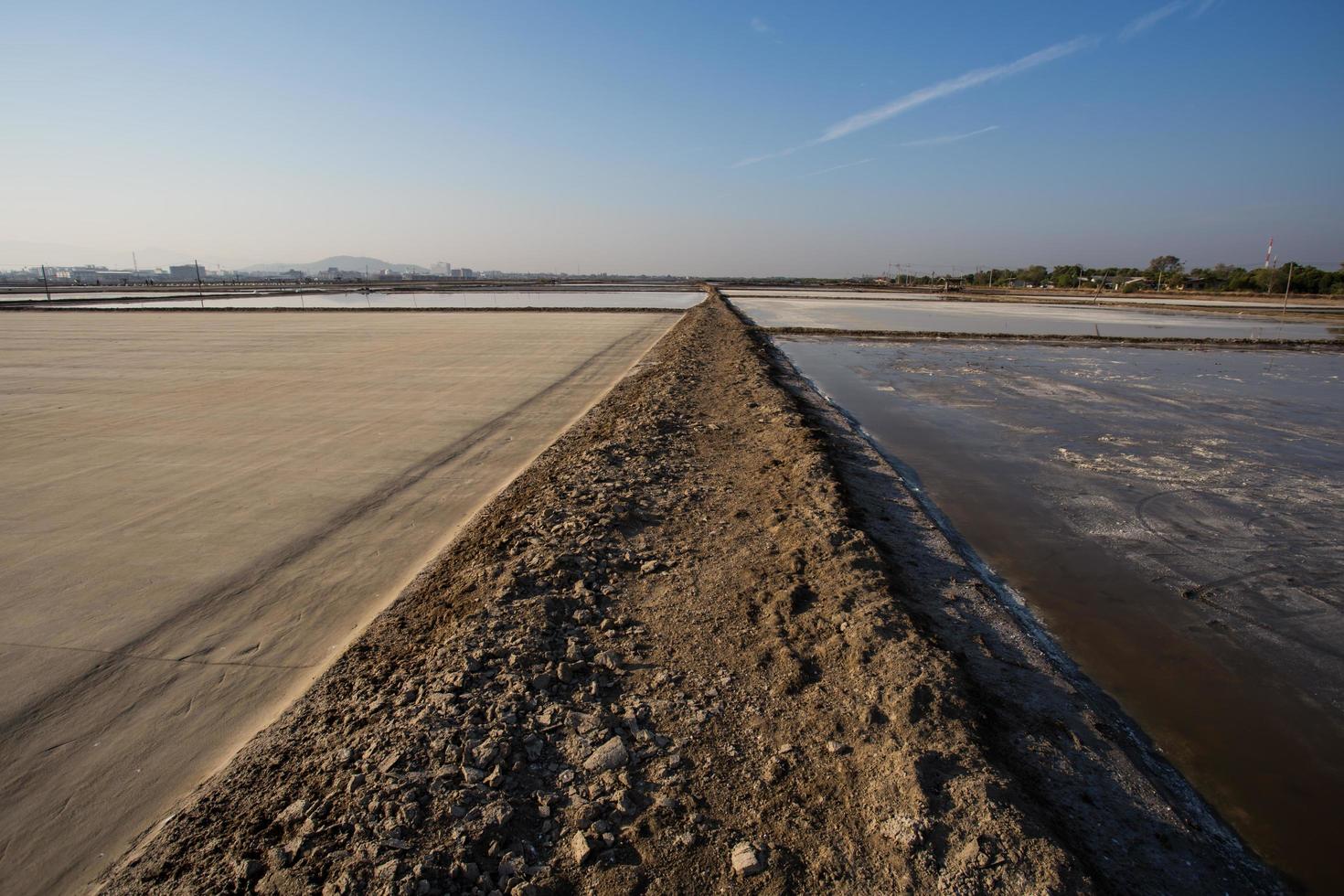 Naklua Mass of salt in salt seaside farm photo