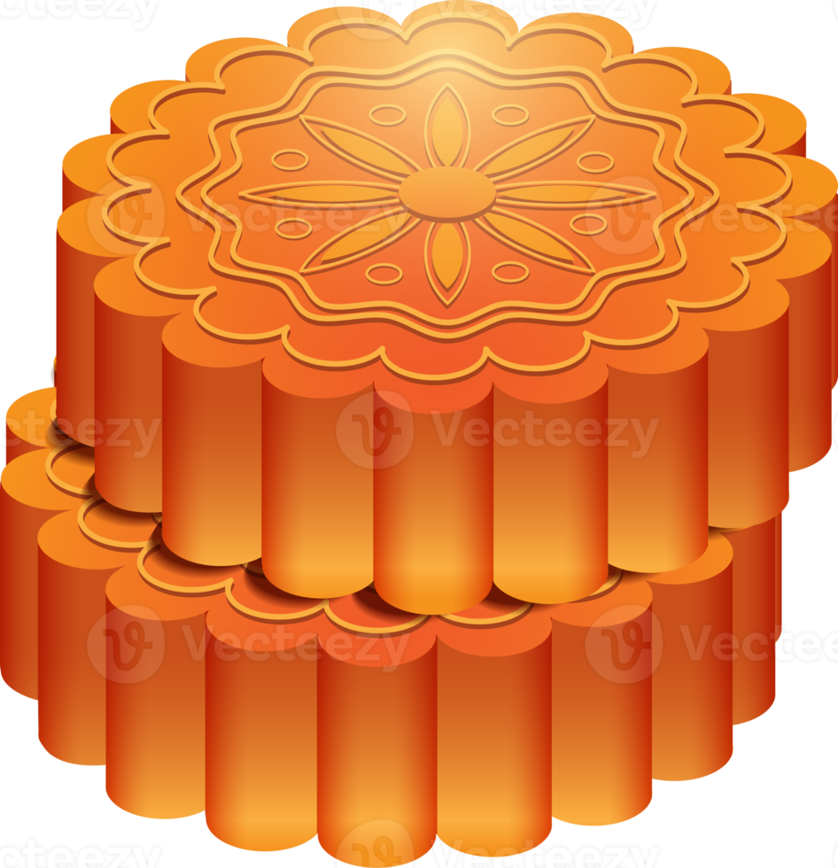 Mooncake, illustration, Mid autumn festival png