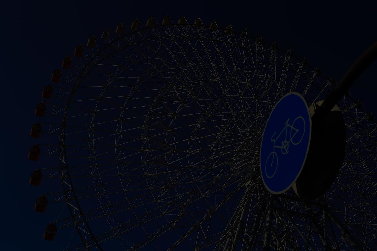 Ferris Wheel - Osaka City in Japan photo