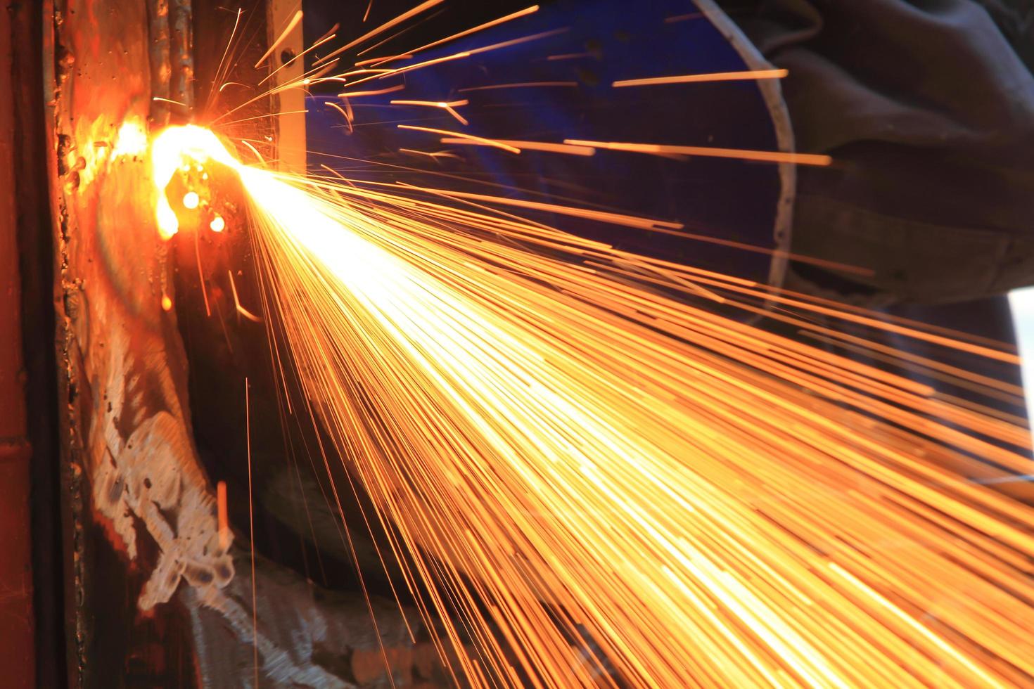 Welder in a factory photo