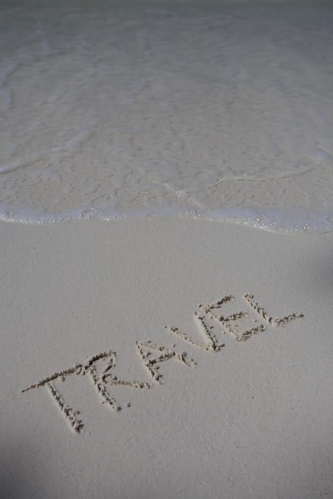 Word in the sand written photo