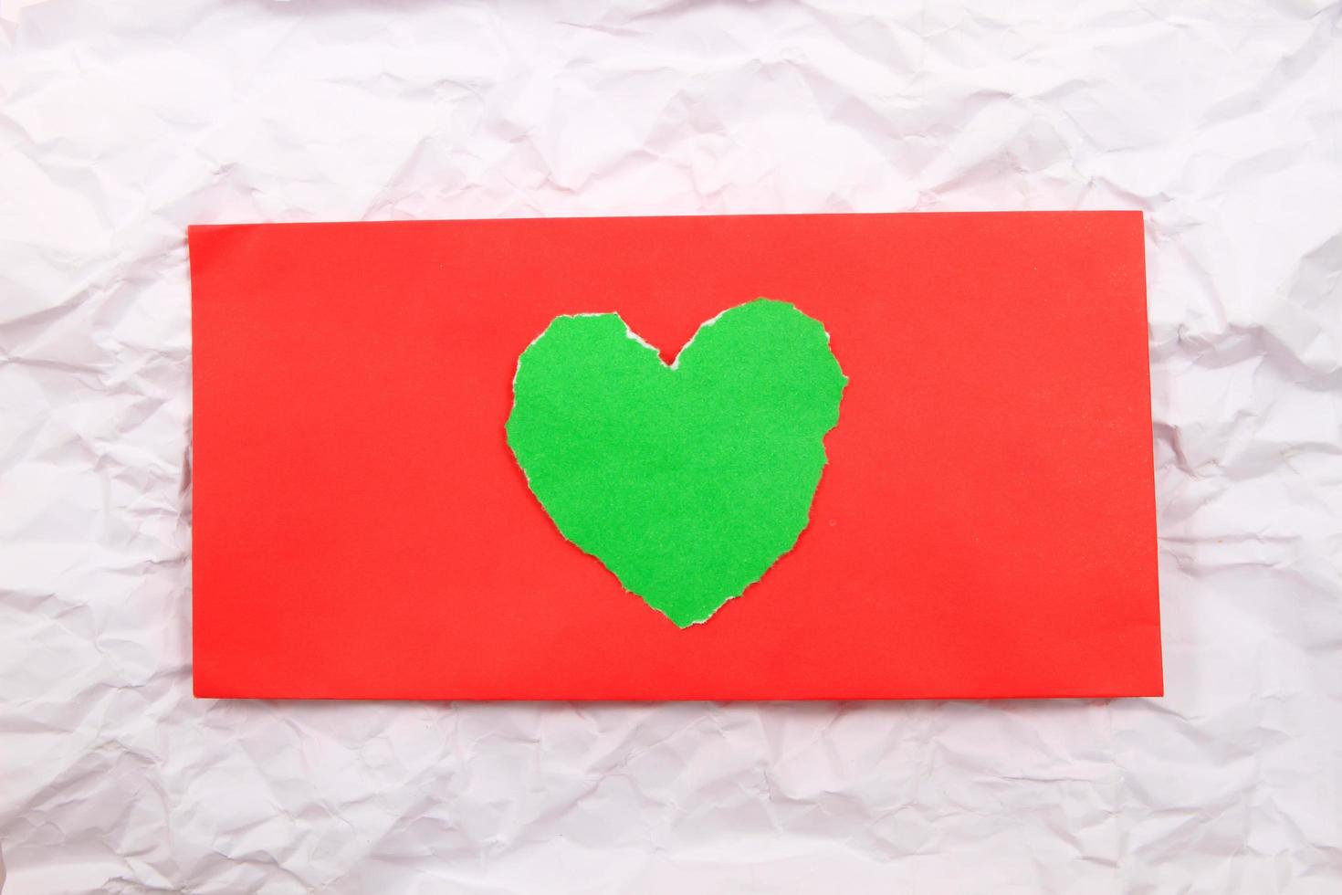 Valentine's day card with hearts photo