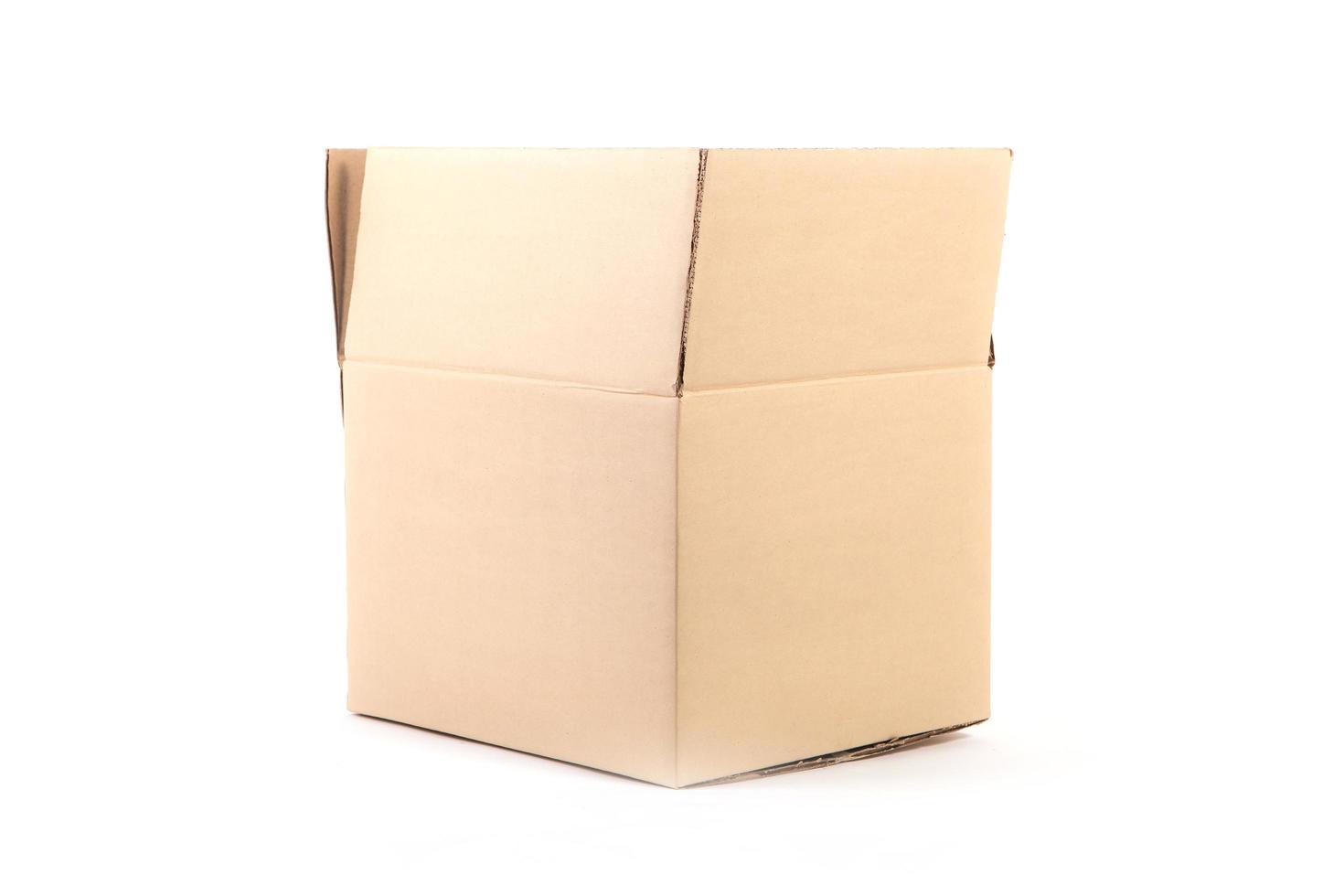 Cardboard box. Front View photo