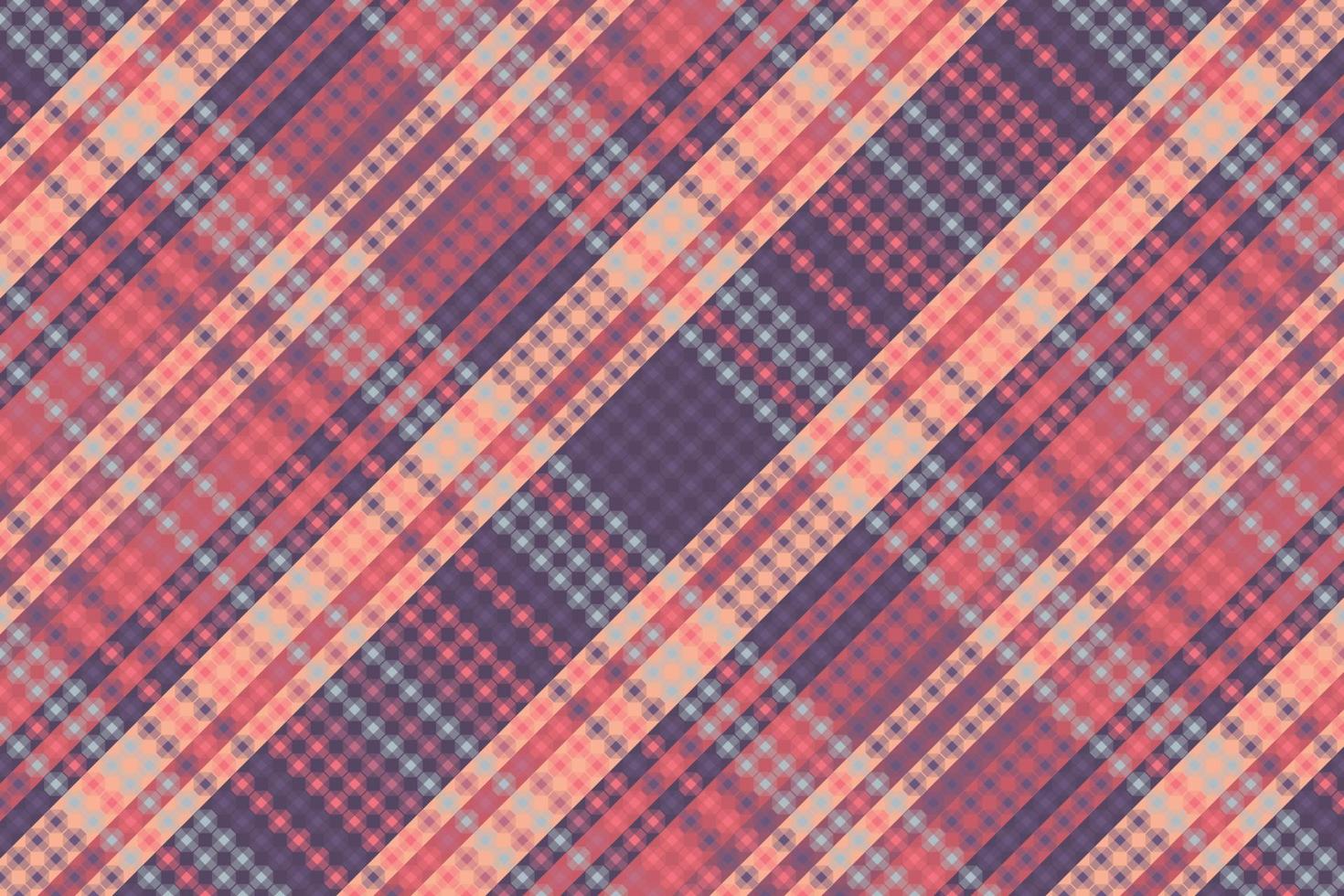 Tartan plaid pattern with texture and coffee color. Vector illustration.