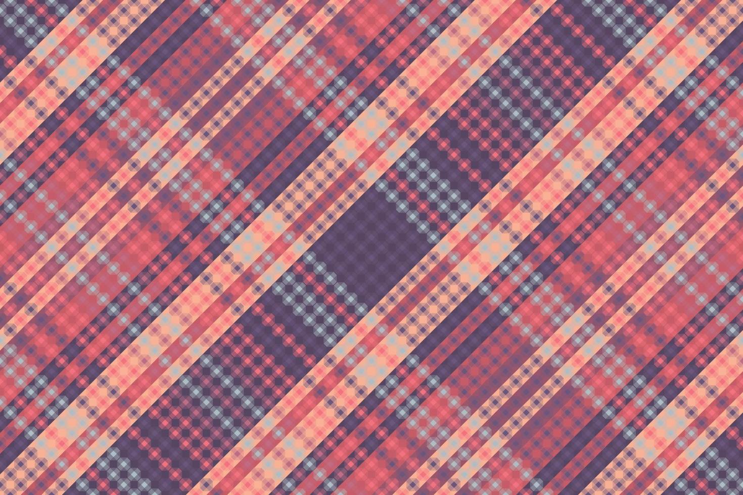 Tartan plaid pattern with texture and coffee color. Vector illustration.