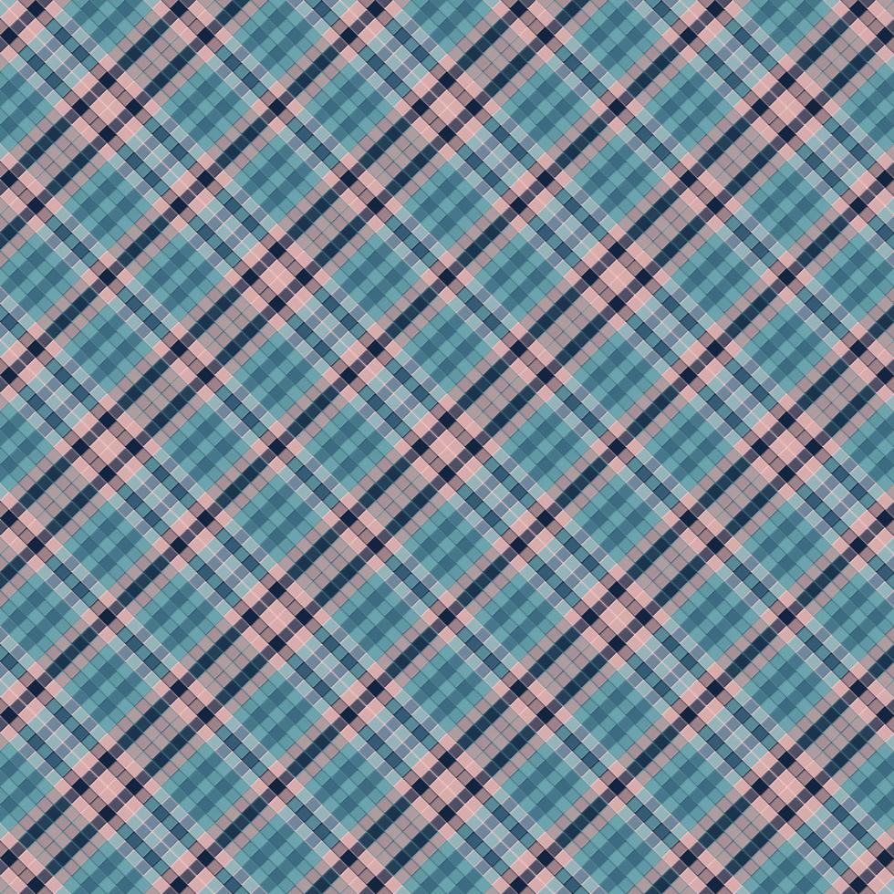 Tartan plaid pattern with texture and retro color. vector