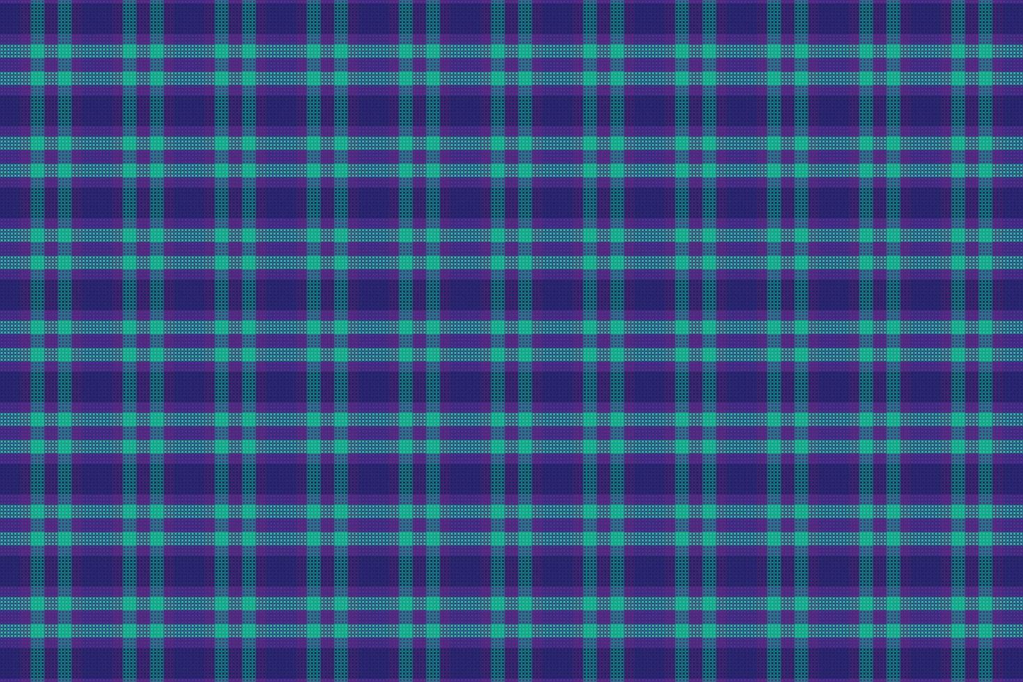 Tartan plaid pattern with texture and retro color. vector