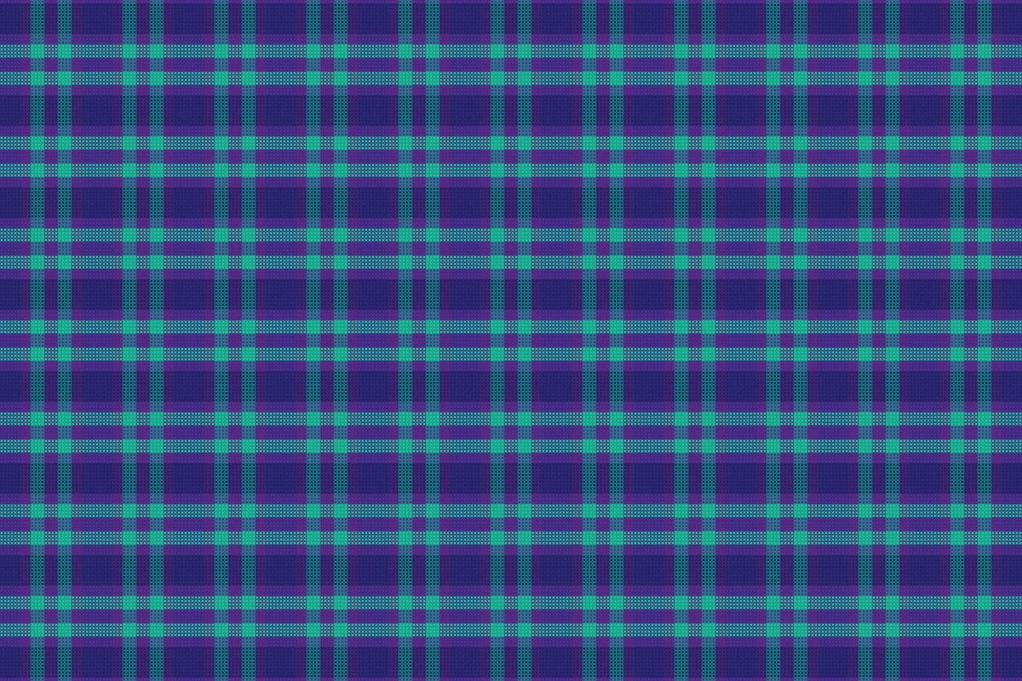 Tartan plaid pattern with texture and retro color. vector