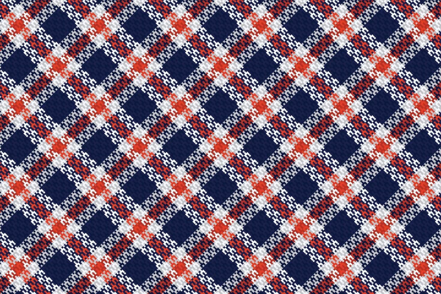 Tartan plaid pattern with texture and retro color. vector
