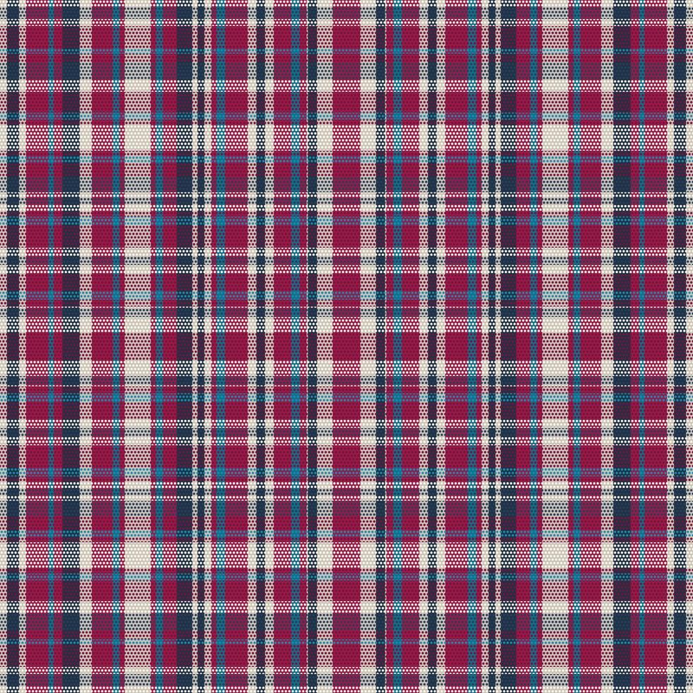 Tartan plaid pattern with texture and retro color. vector