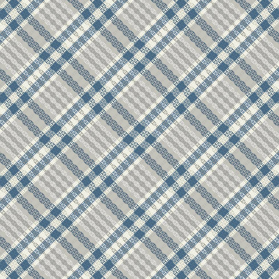 Tartan plaid pattern with texture and retro color. vector
