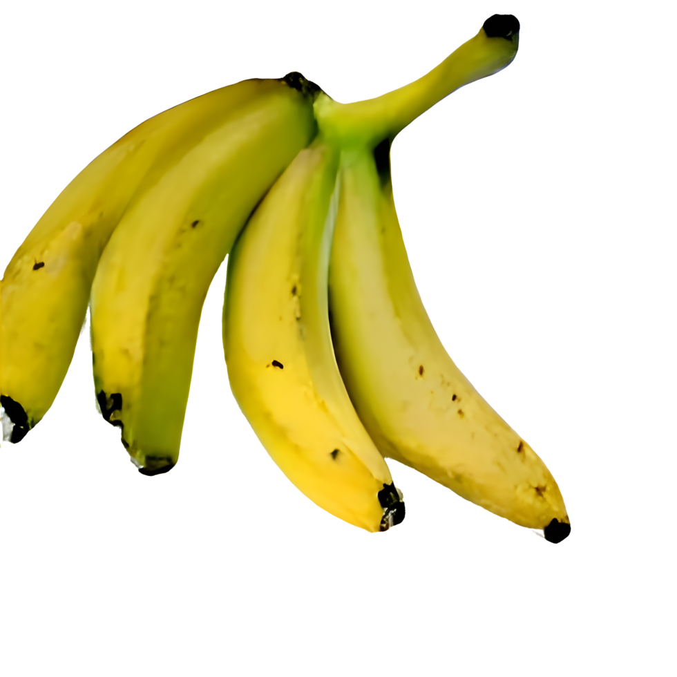 banana png with clipping path and full depth of field.