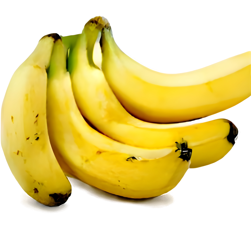 banana png con tracciato di ritaglio e piena profondità di campo.