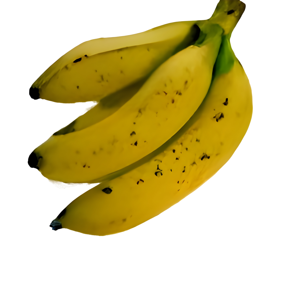banaan png met uitknippad en volledige scherptediepte.