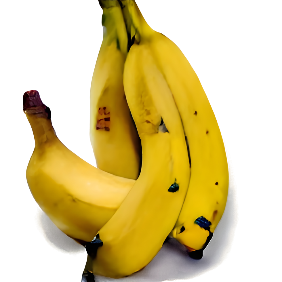 banana png con tracciato di ritaglio e piena profondità di campo.