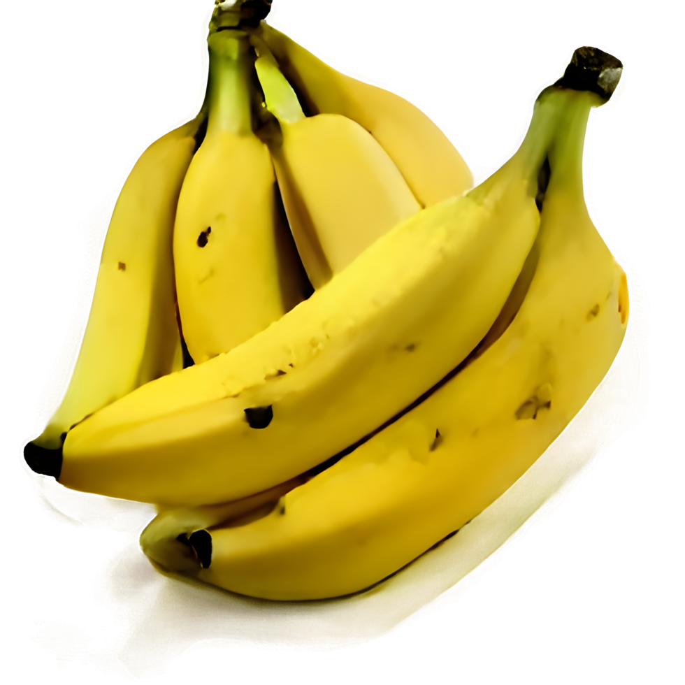 banana png com traçado de recorte e profundidade de campo total.