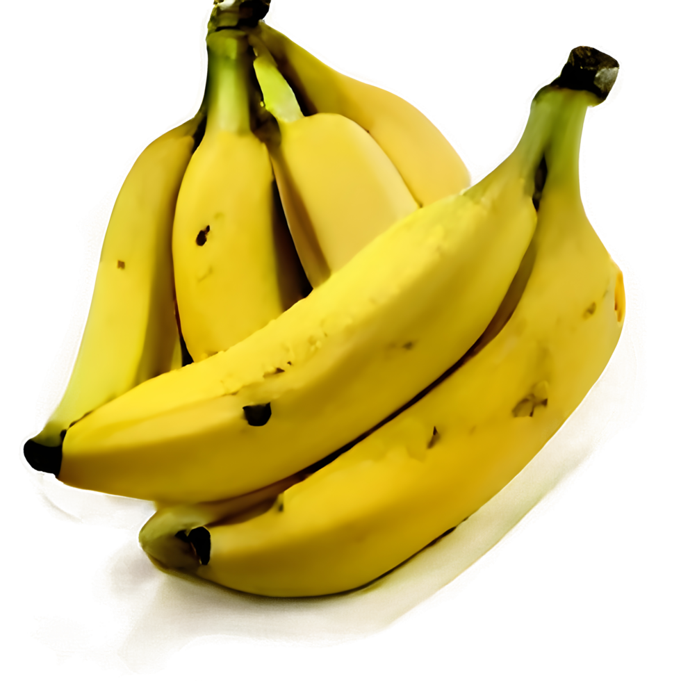 banana png with clipping path and full depth of field.