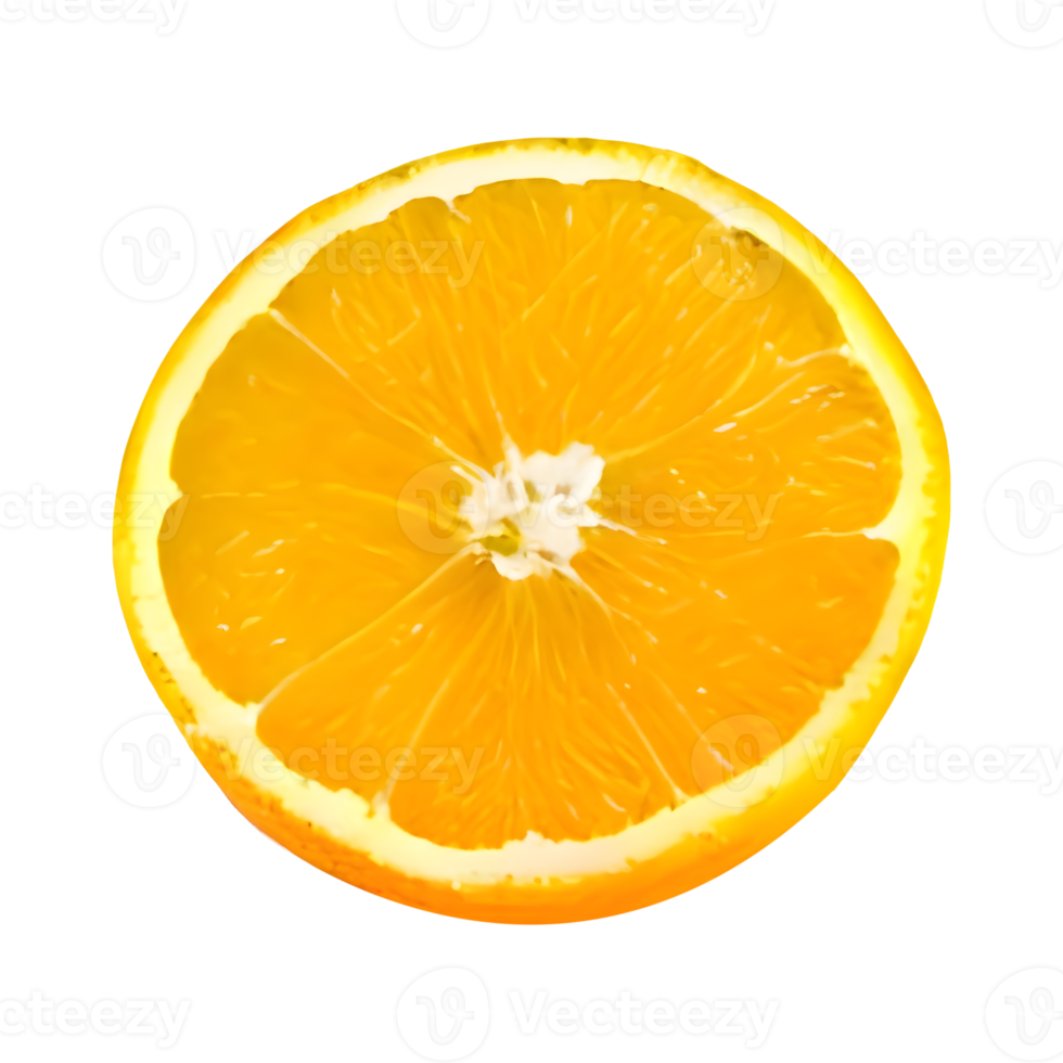 half cut orange. Orange slice. healthy food. clipping path png