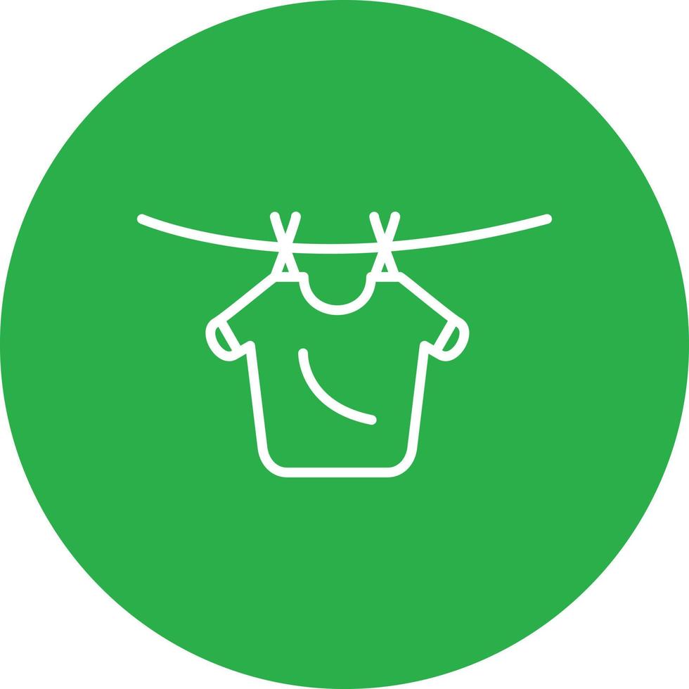 Laundry Line Circle Multicolor vector