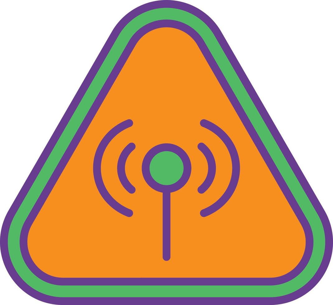Line Filled Multicolour Icon vector
