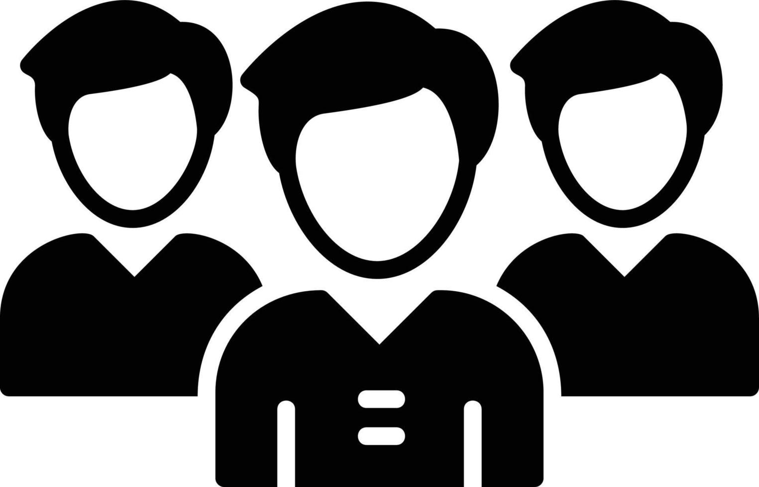 Team Leader Glyph Icon vector