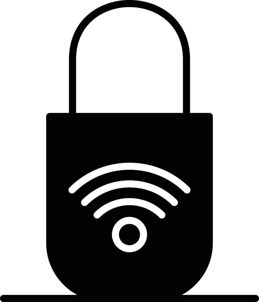 Secure Glyph Icon vector