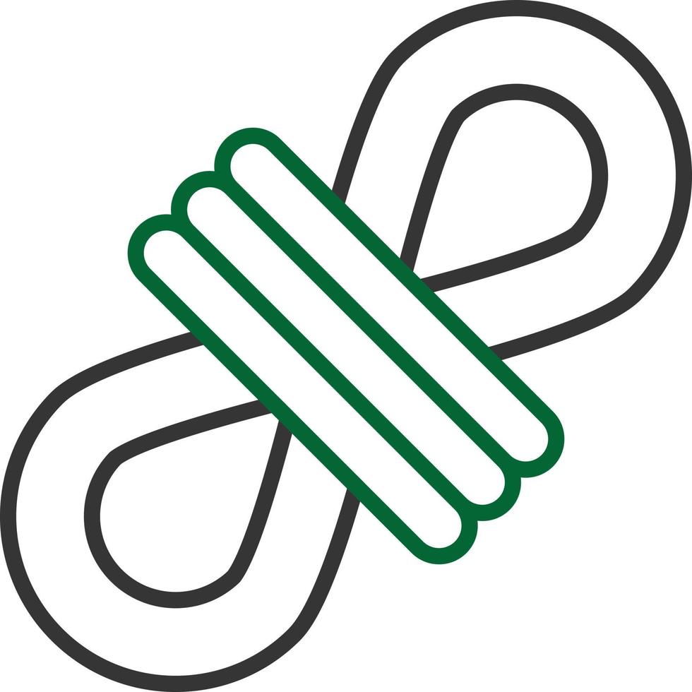 Rope Line Two Color vector