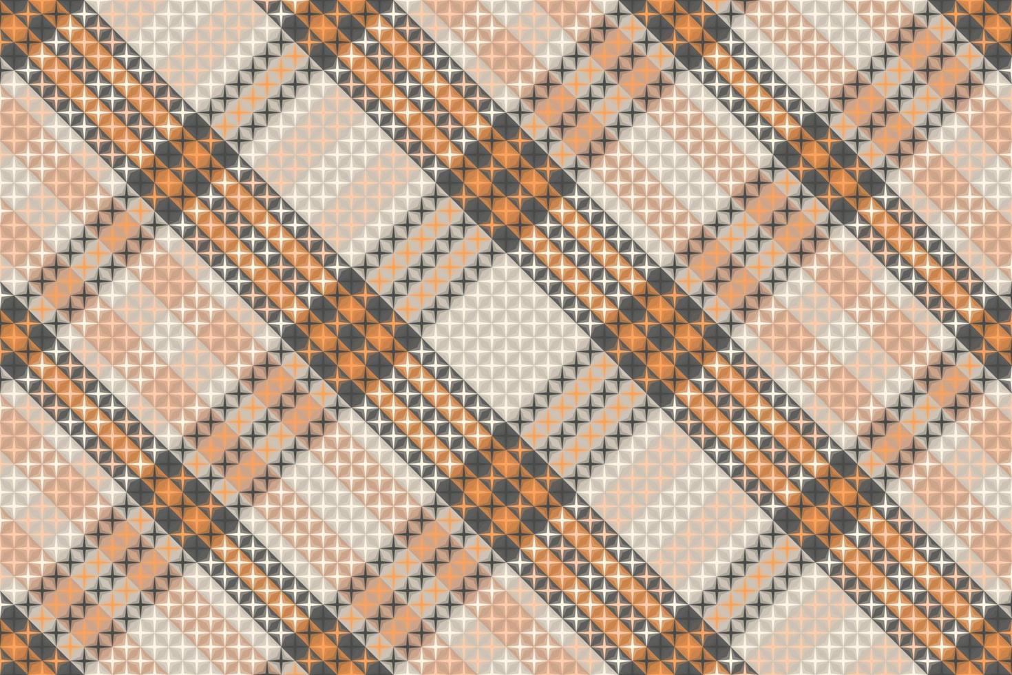 Tartan plaid pattern with texture and coffee color. vector