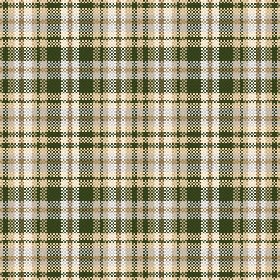 Tartan plaid pattern with texture and coffee color. vector
