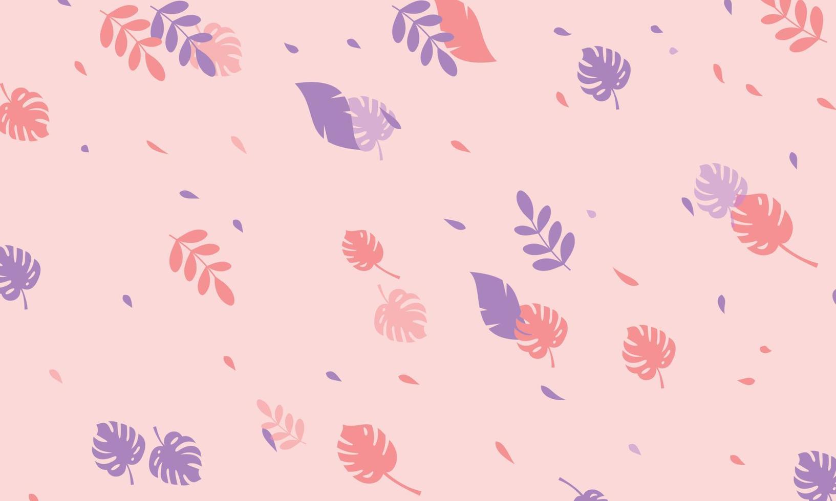 Light purple, Red vector elegant wallpaper with leaves.