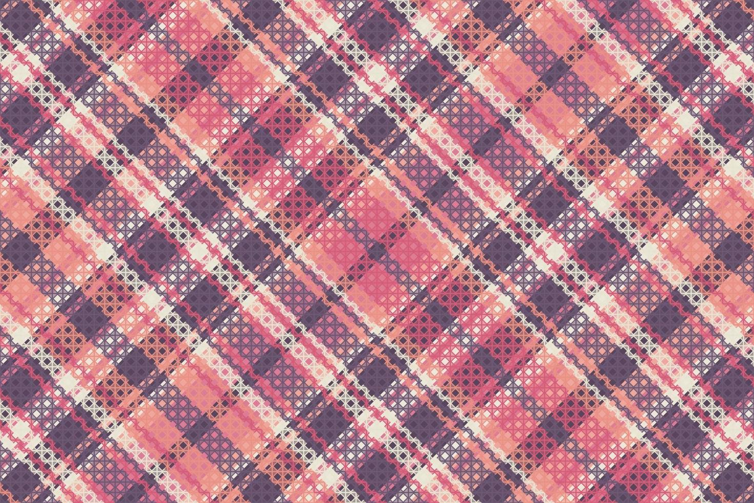 Tartan plaid pattern with texture and coffee color. Vector illustration.