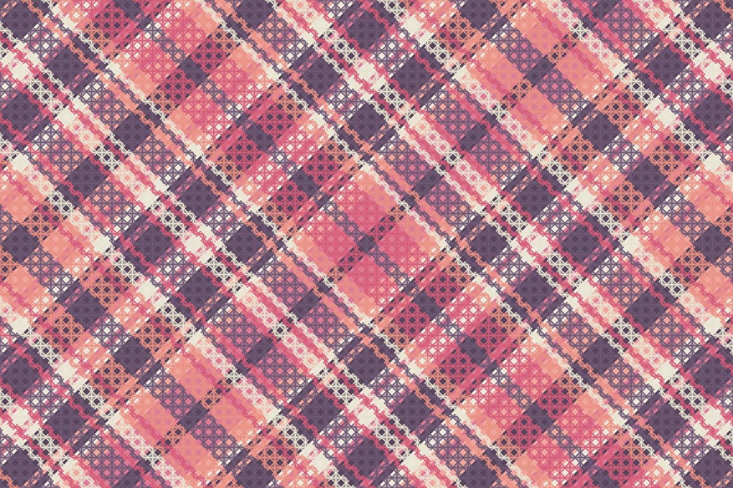 Tartan plaid pattern with texture and coffee color. Vector illustration.