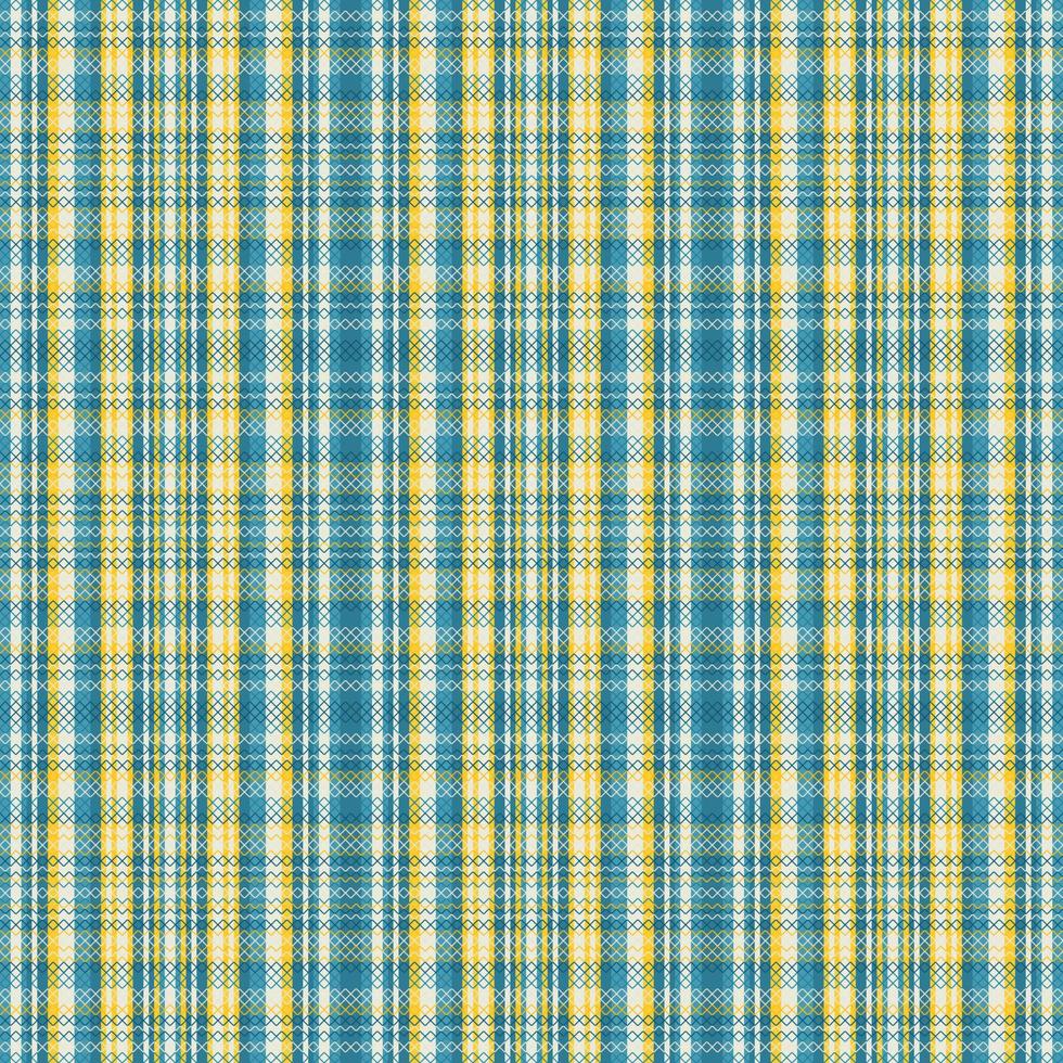 Tartan plaid pattern with texture and retro color. vector