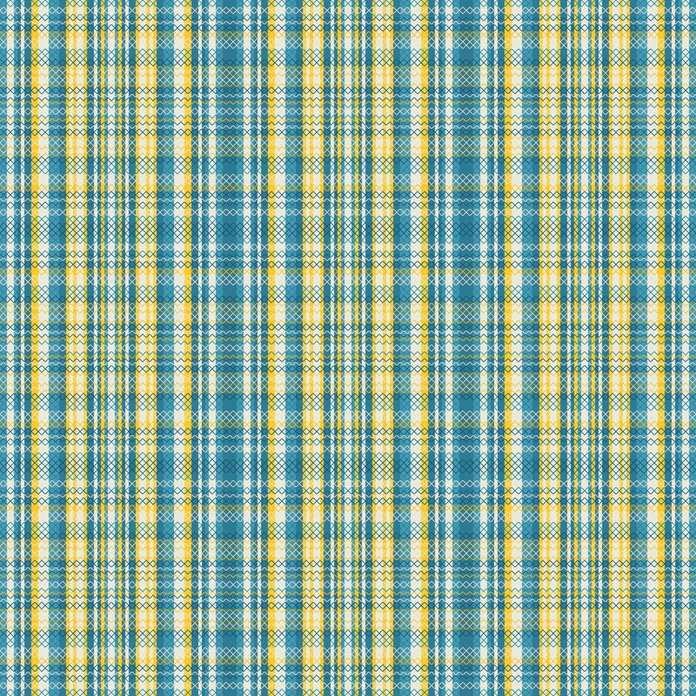 Tartan plaid pattern with texture and retro color. vector