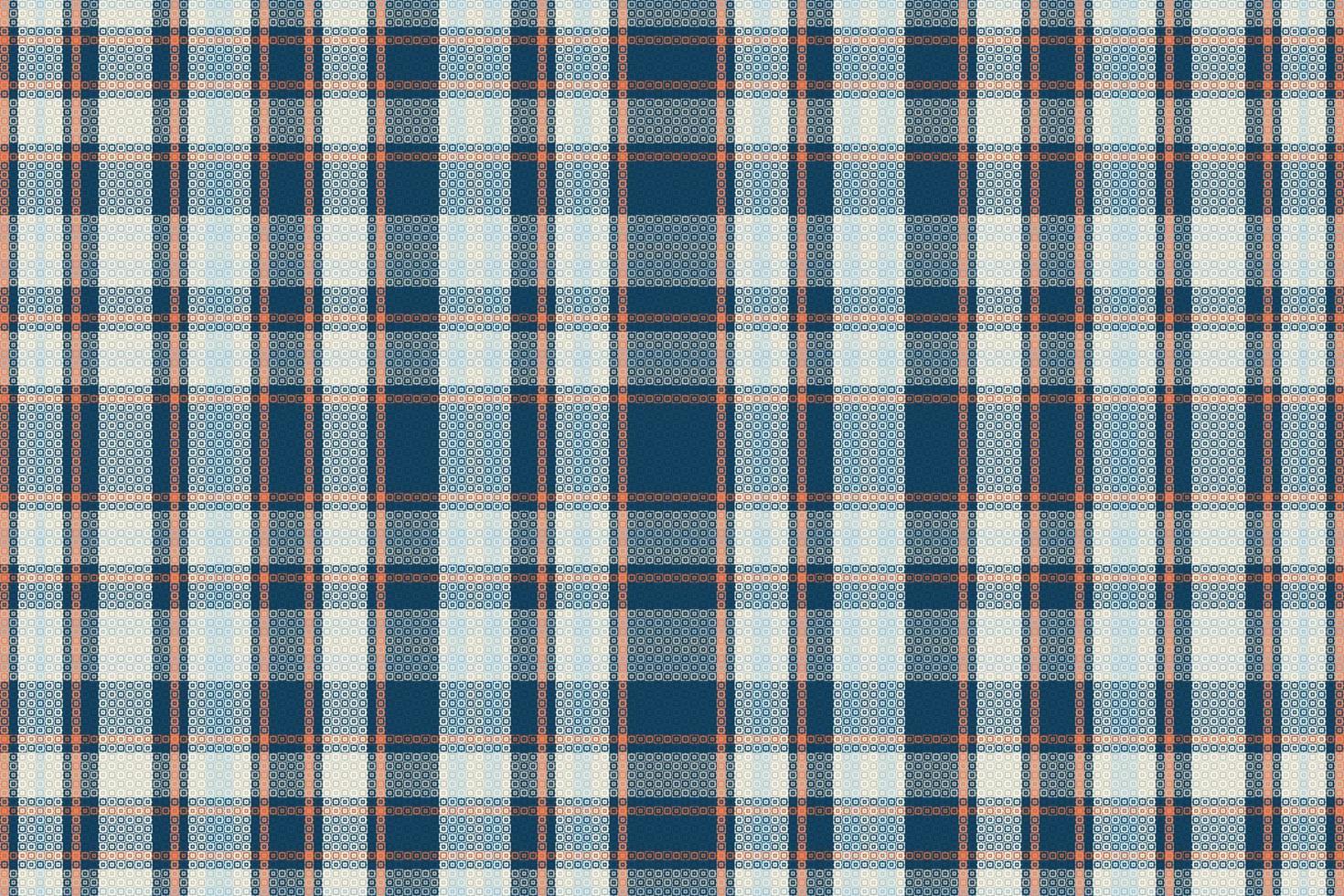 Tartan plaid pattern with texture and retro color. vector