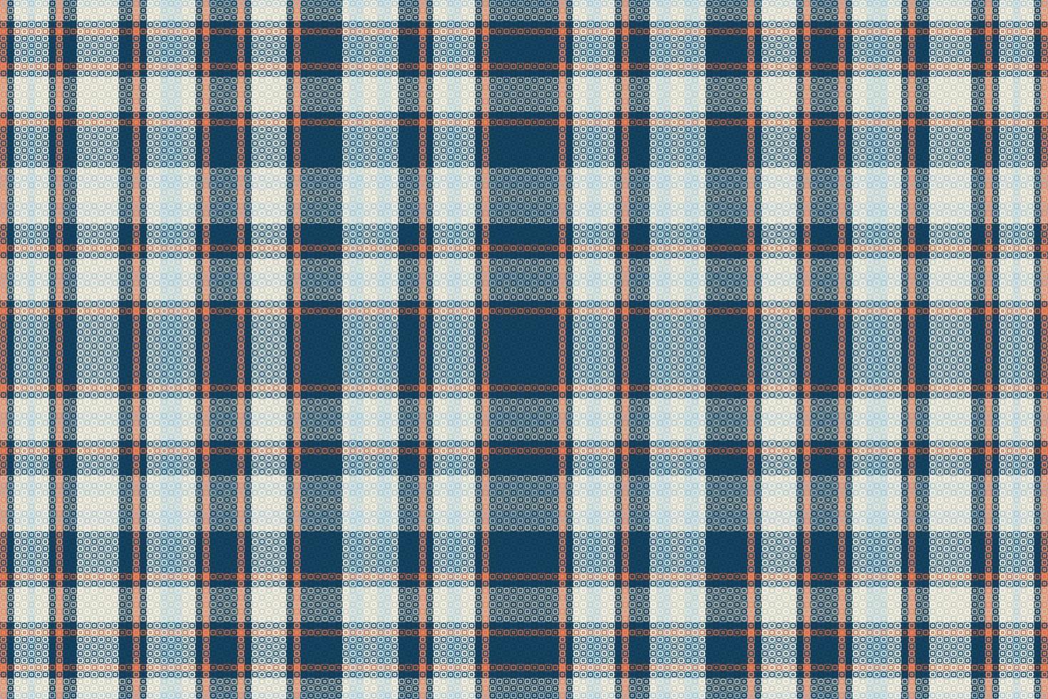 Tartan plaid pattern with texture and retro color. vector