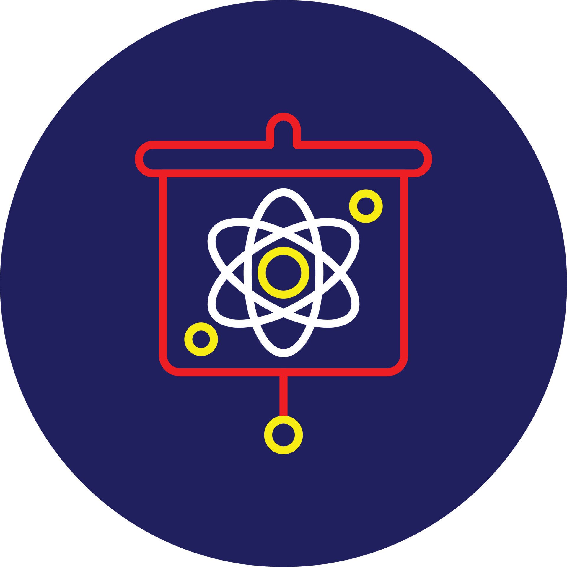 Atom Presentation Line Multicolor 9589141 Vector Art at Vecteezy