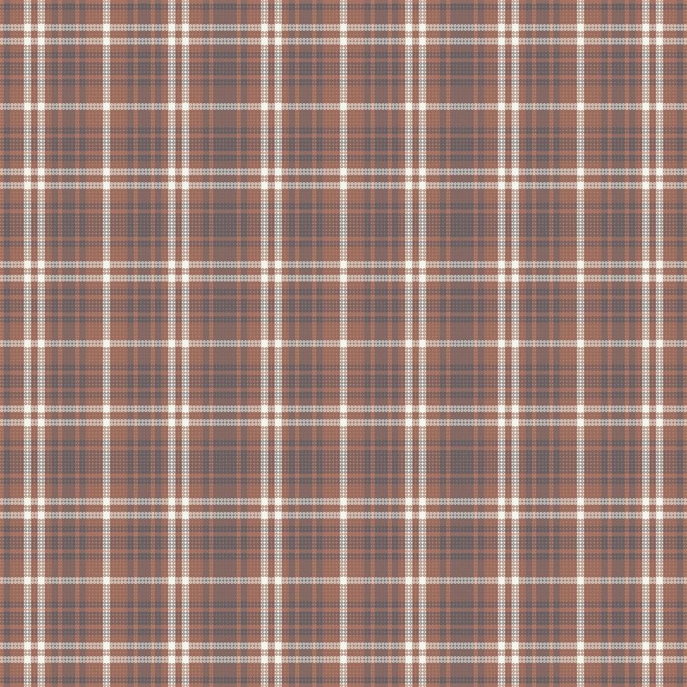 Tartan plaid pattern with texture and coffee color. Vector illustration.
