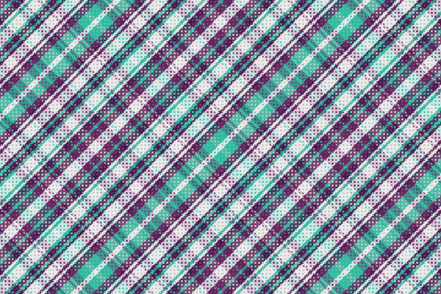 Tartan plaid pattern with texture and retro color. vector