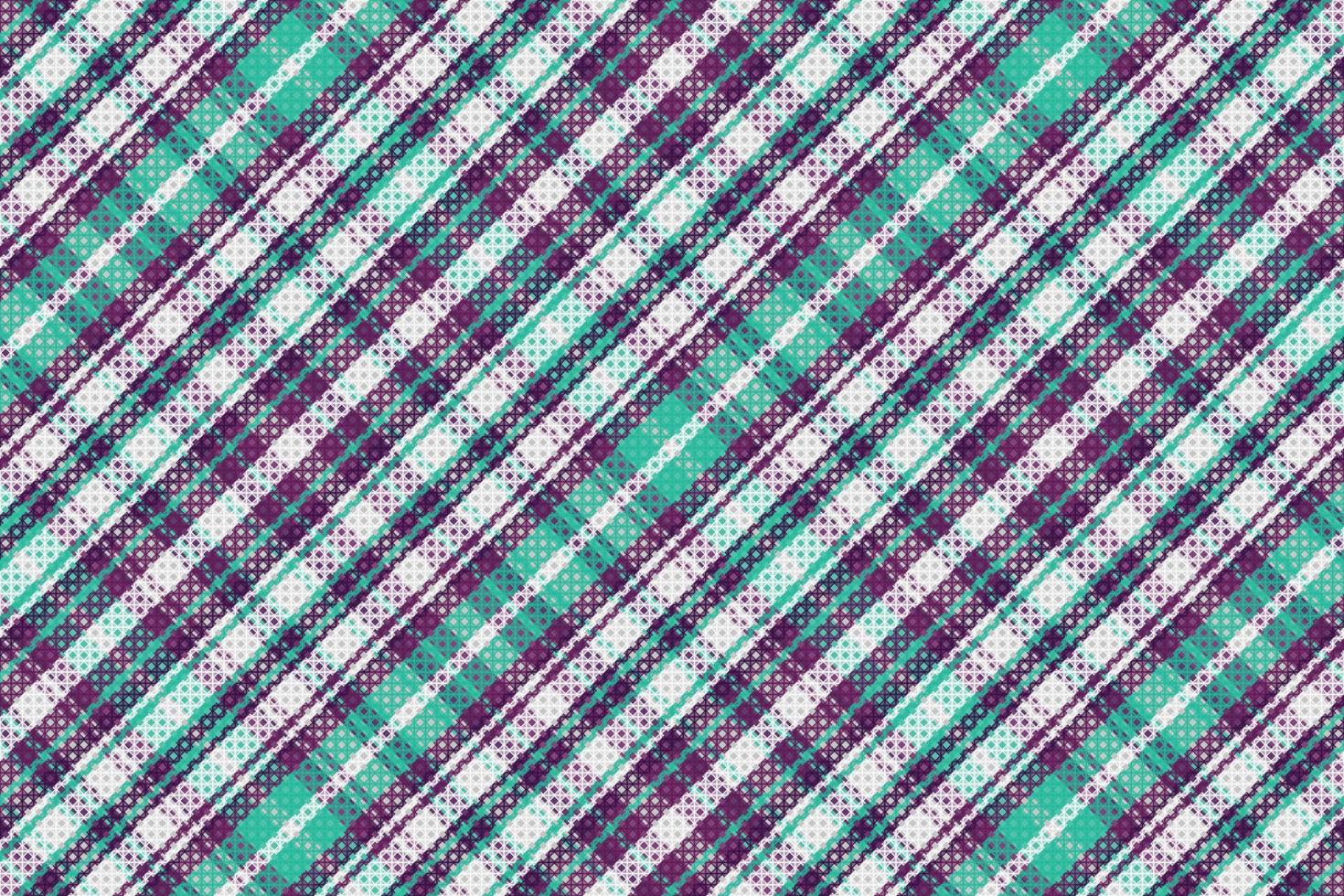 Tartan plaid pattern with texture and retro color. vector