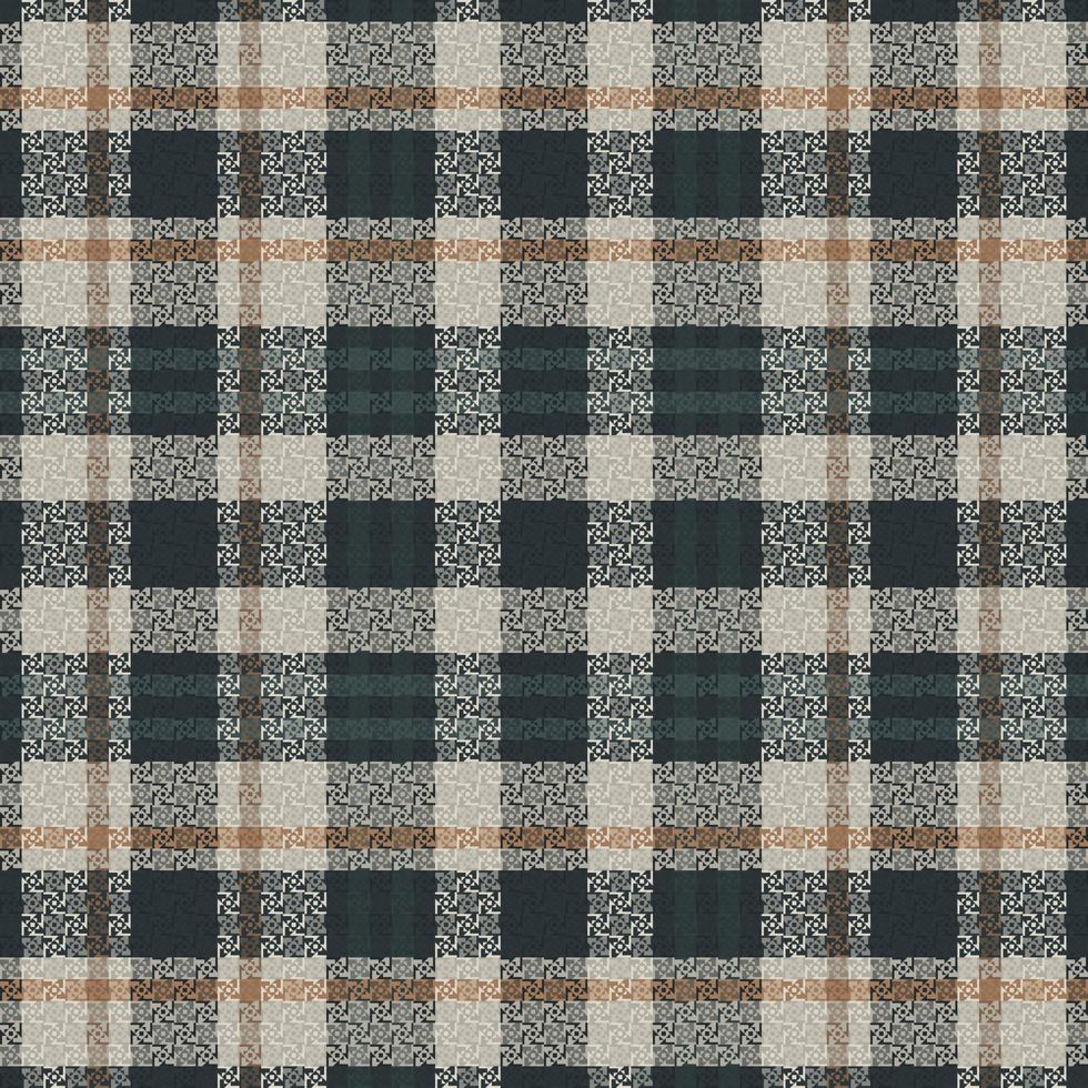 Tartan plaid pattern with texture and coffee color. vector